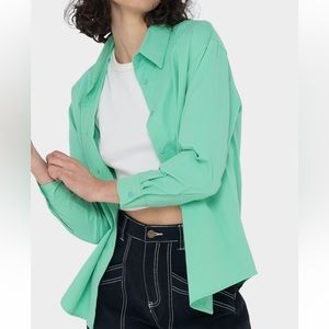 NWT Rusty Surf Popsicle Evergreen Long Sleeve Button Up Shirt Size Medium